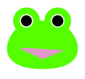 【カエルのイラスト】ロゴマーク用のカエル